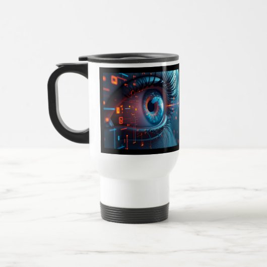 Quantum Eye reis pendelaar mok tweezijdig (Links)