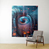 Quantum Eye tapestry Wandkleed (In situ)