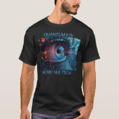 Quantum Eye tech mannen zwart T-shirt (Voorkant)