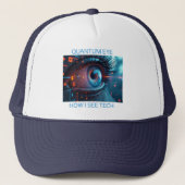 Quantum Eye Tech trucker hoed Pet (Voorkant)