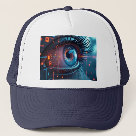Quantum Eye trucker hoed Trucker Pet (Voorkant)