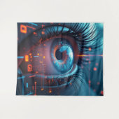 Quantum Eye wandtapijt Wandkleed (Voorkant (horizontaal))