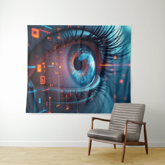 Quantum Eye wandtapijt Wandkleed (In Situ (horizontaal))