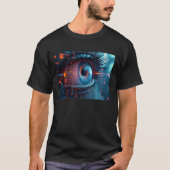 Quantum Eye zwarte T-shirt voor mannen (Voorkant)