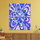 Quantum Fluids Kinetic Painting  Canvas Afdruk (Insitu (Woonkamer))