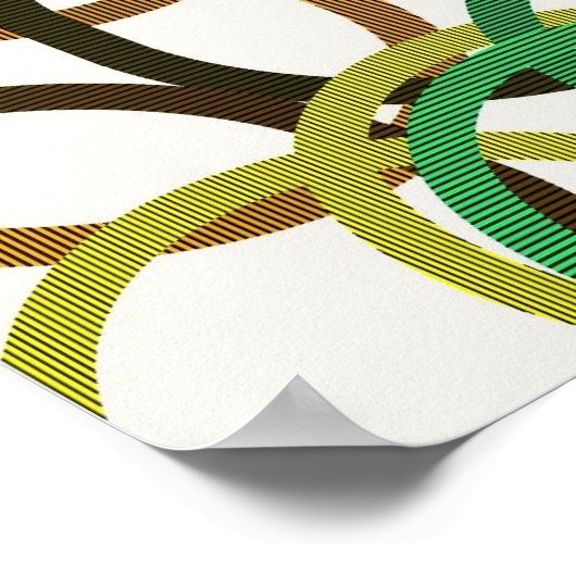 Quantum Geometric Pattern Design  Poster (Hoek)