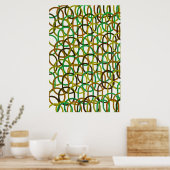 Quantum Geometric Pattern Design  Poster (Keuken)