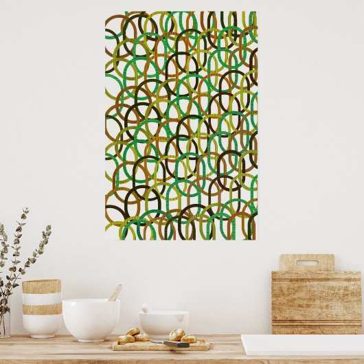 Quantum Geometric Pattern Design  Poster (Keuken)