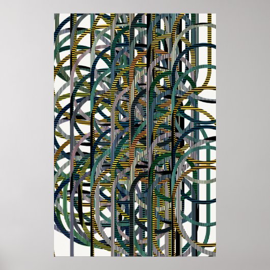 Quantum Geometric Pattern  Poster (Voorkant)