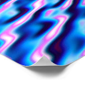 Quantum Glitch Patroon Poster (Hoek)