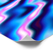 Quantum Glitch Patroon Poster (Hoek)