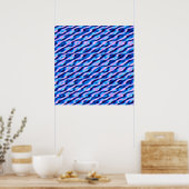 Quantum Glitch Patroon Poster (Keuken)