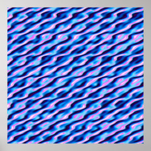 Quantum Glitch Patroon Poster