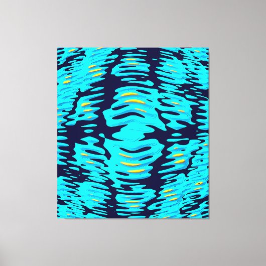 Quantum Golfvorming Design Canvas Afdruk (Voorkant)