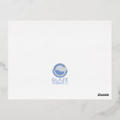 Quantum Heart Folie Uitnodiging Briefkaart (Achterkant)