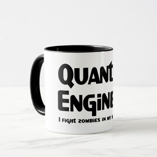 Quantum Ingenieur Zombie Bestrijder Mok (Voorkant links)