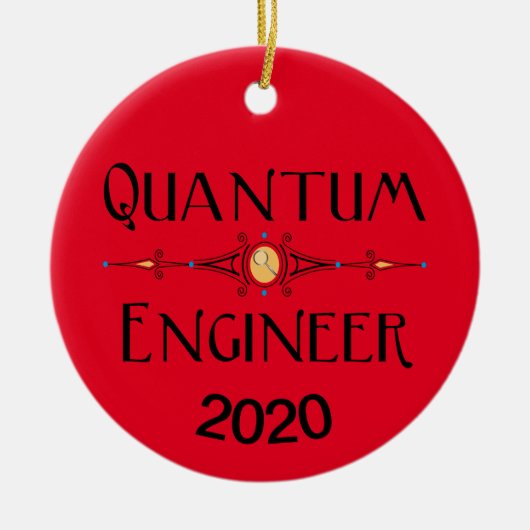 Quantum Ingenieurslijn Keramisch Ornament (Voorkant)