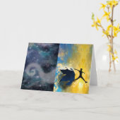 Quantum Jumps-wenskaarten Kaart (Gele Bloem)