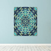 Quantum Mandala Art Canvas Afdruk (Insitu (Houten vloer))