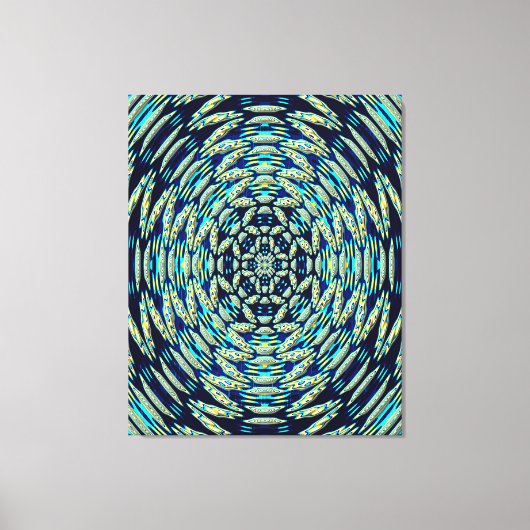 Quantum Mandala Kunst Canvas Afdruk (Voorkant)