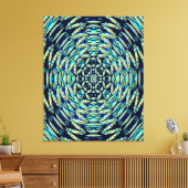 Quantum Mandala Kunst Canvas Afdruk (Insitu (Woonkamer))