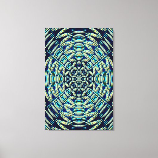 Quantum Mandala Kunst Canvas Afdruk (Voorkant)