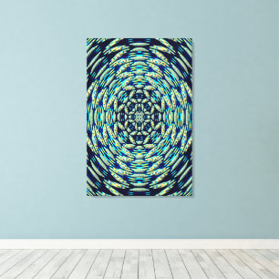 Quantum Mandala Kunst Canvas Afdruk