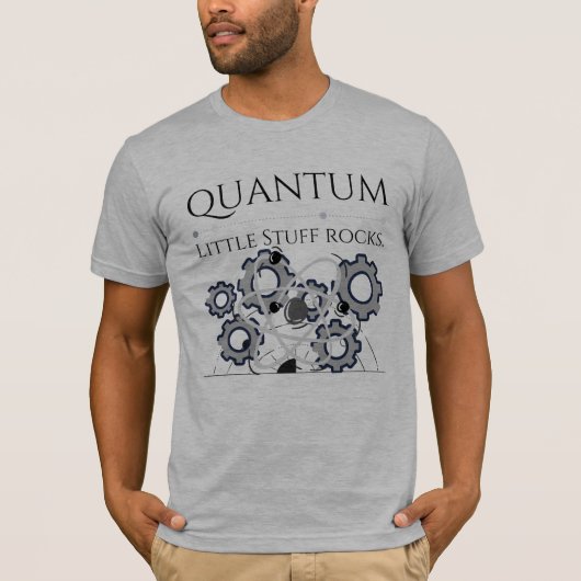 Quantum Mechanica, lichtgrijs T-shirt (Voorkant)