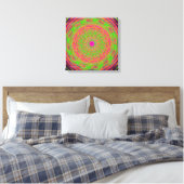Quantum Mechanica Mandala Patroon Canvas Afdruk (Insitu (Slaapkamer))