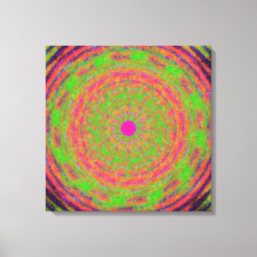 Quantum Mechanica Mandala Patroon Canvas Afdruk (Voorkant)