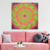 Quantum Mechanica Mandala Patroon Canvas Afdruk (Insitu (Woonkamer))
