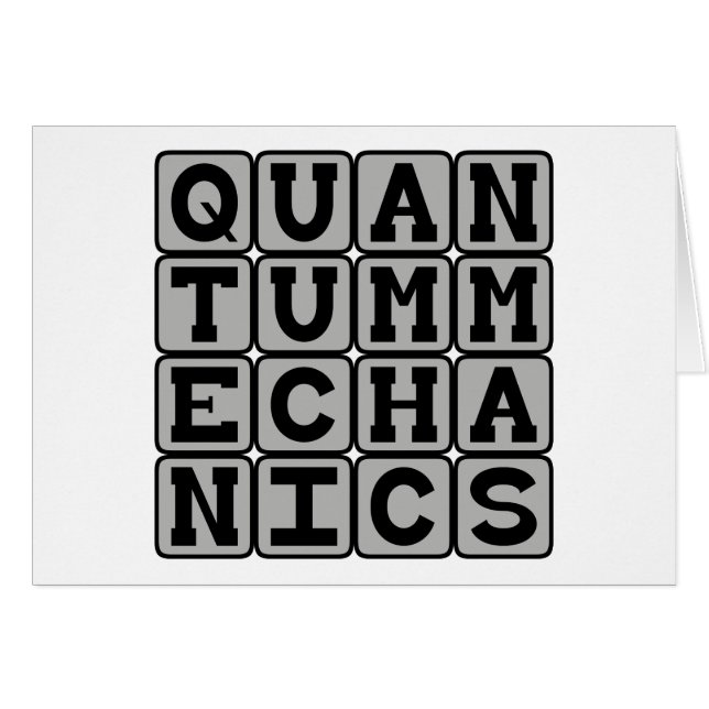 Quantum Mechanica, natuurkundig concept (Voorkant Horizontaal)