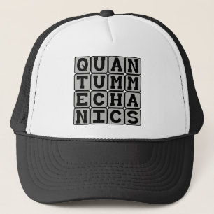 Quantum Mechanica, natuurkundig concept Trucker Pet