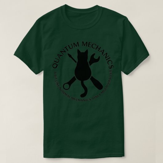 Quantum Mechanics A schrodingers Little cat 1 T-shirt (Design voorkant)