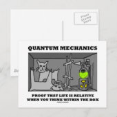 Quantum Mechanics bewijs dat het leven relatief is Briefkaart (Voorkant / Achterkant)