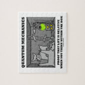 Quantum Mechanics bewijs dat het leven relatief is Legpuzzel (Verticaal)