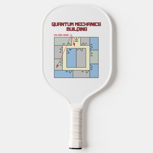 Quantum Mechanics Building Pickleball Paddle (Achterkant)