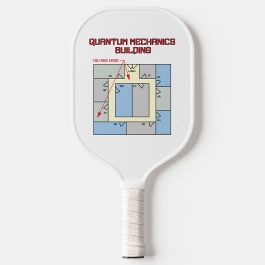 Quantum Mechanics Building Pickleball Paddle (Voorkant)