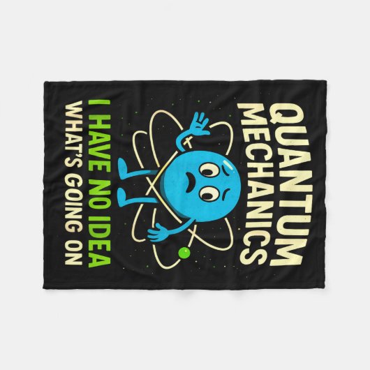 Quantum Mechanics Funny Science, Nerds Humor Physy Fleece Deken (Voorkant (Horizontaal))