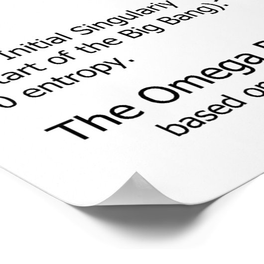 Quantum Mechanics Multiverse Omega Point Diagram Poster (Hoek)
