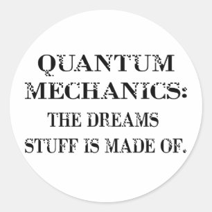 Quantum Mechanics Ronde Sticker
