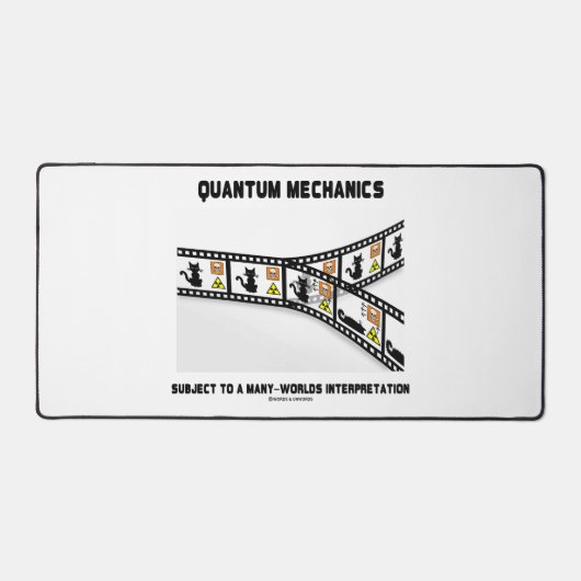 Quantum Mechanics Vele werelden Interpretatie Bureaumat (Voorkant)