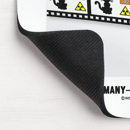 Quantum Mechanics Vele werelden Interpretatie Muismat (Hoek)