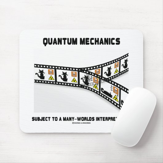 Quantum Mechanics Vele werelden Interpretatie Muismat (Met muis)