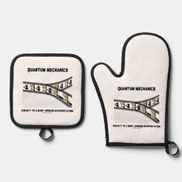 Quantum Mechanics Vele werelden Interpretatie Ovenwant & Pannenlap Set