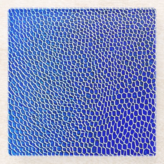 "Quantum Mesh" Glazen Onderzetter (Voorkant)