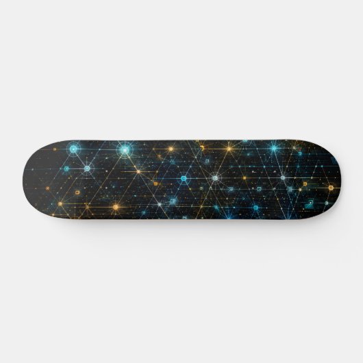 Quantum Nexus Network 3D Persoonlijk Skateboard (Horizontaal)