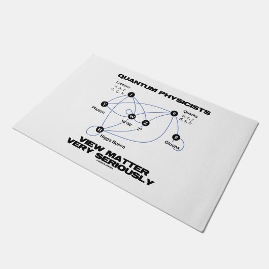 Quantum Physicists Uitzicht Matter Zeer serieus Deurmat (Schuin)