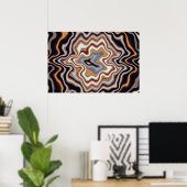 Quantum Physics Acrylic Painting  Poster (Thuiskantoor)