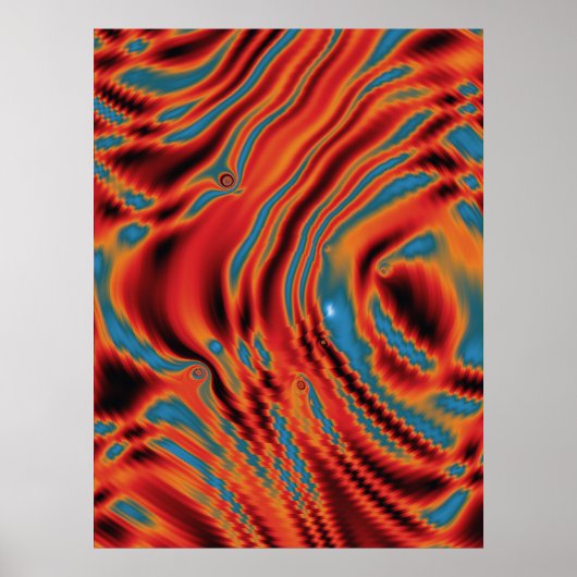 Quantum Physics Colorful Design  Poster (Voorkant)
